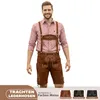 kurze Trachtenlederhose Toni Lederhosen mit Hosenträger, Produktbild-Vorschau 4