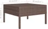 12-tlg. Garten-Lounge-Set mit Auflagen Poly Rattan Braun Produktbild-Vorschau 8