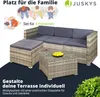 Juskys Punta Cana M Gartenlounge Polyrattan für 3-4 Produktbild-Vorschau 2