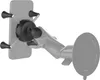 A smartphone holder with a suction cup mount, shown attached to a gray smartphone. Náhled obrázku produktu