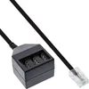 InLine TAE Adapterkabel, RJ45 Stecker auf TAE NFN Dose, Produktbild-Vorschau 1