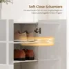 HOMCOM Schuhschrank, Schuhregal mit Verstellbaren Ablagen, Produktbild-Vorschau 6