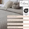 CalmyHOME Tagesdecke Bett Bettüberwurf Überwurf Beige Produktbild-Vorschau 4