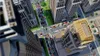 An aerial view of a city with heavy traffic congestion. Produktbild-Vorschau