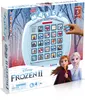 The image shows the packaging of a Frozen 2 themed cube matching game. The box features characters from the movie, the game board, and game pieces. Produktbild-Vorschau