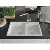 Mexen Tomas 2-Becken-Granitspüle mit Mischbatterie Flora, Produktbild-Vorschau 3