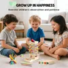Montessori Holz-Brettspiel – 3-in-1 mit 40 bunten Stäbchen, Produktbild-Vorschau 6
