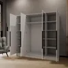 Drehtürenschrank LARO 200 cm Moderner Kleiderschrank mit Produktbild-Vorschau 3