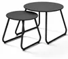 2-teiliges Beistelltisch-Set, schwarz, ineinander stellbar, Produktbild-Vorschau 2