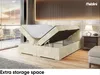 MEBLINI Boxspringbett mit Bettkasten - Gepolstert Produktbild-Vorschau 5