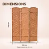 IvoQ Paravent 3 panneaux – Séparateur de pièce – 170x120 cm Voir les images du produit 2