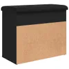 vidaXL Schuhbank Schwarz 62x32x50 cm Holzwerkstoff Produktbild-Vorschau 9