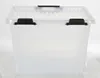 Boîte à charnières 19L transparente avec couvercle Boîte de Voir les images du produit 5