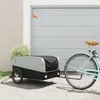 vidaXL Przyczepka rowerowa czarno-szara 45 kg żelazko Podgląd zdjęcia produktu 2