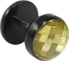 Fake Plug Ohrstecker schwarz Carbonfaser in verschiedenen Produktbild-Vorschau 1
