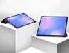 Two tablets in cases are displayed on white pedestals against a white and light gray background. Produktbild-Vorschau