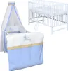 Baby-Delux Babybett Kinderbett Gitterbett Milo Weiß 120x60 Produktbild-Vorschau 1