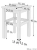 Hocker Holzhocker Sitzhocker Buche massiv natur ohne Lehne  Produktbild-Vorschau 5