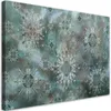 Leinwandbild mosaik aus sternen 90x60 cm Feeby türkis Produktbild-Vorschau 1