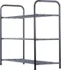 Scarpiera in metallo nero a 3 livelli 63x28x60 cm Anteprima dell’immagine prodotto 3