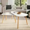 A living room scene with a couch and coffee tables. Produktbild-Vorschau