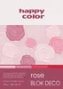 A4 Deco Rose Block 20 Blatt 4 Farben Happy Color 170g/m2 Produktbild-Vorschau 1