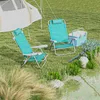 Outsunny 2er Set Campingstühle Faltstuhl mit 6-fach Produktbild-Vorschau 2
