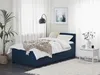 BELIANI Tagesbett Blau Stoff mit Lattenrost 90 x 200 cm Produktbild-Vorschau 4