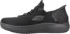 Side view of a black Skechers shoe. Voir les images du produit