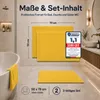 Komfortec Badematte 2er Set 50x70 cm, 100% Baumwolle, 600 Produktbild-Vorschau 2