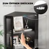 BROTTAR Eck-Glasvitrine Schwarz, 4 stabile Böden, Produktbild-Vorschau 2