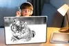 MuchoWow® Laptop Aufkleber Sticker Cover Tiger - Schnee - Produktbild-Vorschau 3