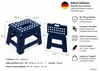 Klapphocker, Tritthocker Navy Blue Faltbar H 22cm bis 150KG Produktbild-Vorschau 2