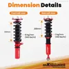 Kit de suspension filetšŠ pour BMW SšŠrie 5 E60 525i 528i Voir les images du produit 4