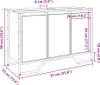 vidaXL Spodná skrinka pod umývadlo dymový dub 91x35x60 cm Náhľad obrázku produktu 8