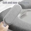 INF Housse de siège de toilette en peluche, lot de 2 Gris Voir les images du produit 5