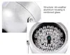 A collage showing a close-up of an outdoor security light and its internal components. Podgląd zdjęcia produktu