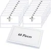 Porte-noms 60 pièces PVC Porte-noms avec clip Transparent Voir les images du produit 1
