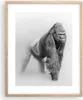 Gerahmtes Poster - Rahmen in heller Eiche - Orang-Utan Tier Produktbild-Vorschau 1