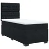 Boxspringbett mit Matratze Schwarz 90x190 cm Samt Produktbild-Vorschau 5