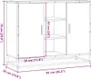 Sideboard Grau Sonoma 92x35x76 cm Holzwerkstoff Produktbild-Vorschau 10
