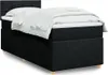 Design Boxspringbett mit Matratze Schwarz 100x200 cm Stoff, Produktbild-Vorschau 1