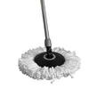 A close-up shot of the head of a spin mop with white microfiber strands against a white background. Podgląd zdjęcia produktu