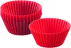 Westmark 6 siliconen muffinvormen, diameter 7 cm, rood, Productafbeelding-voorbeeld 3