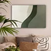 Leinwand Bilder 90x60 cm - Japandi - Linie - Beige - Grün, Produktbild-Vorschau 2
