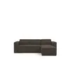 Ecksofa Schlafsofa WALDO Stoff Brooklyn Schwarz-Hell Produktbild-Vorschau 2