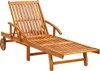vidaXL Sonnenliegen 2 Stk. mit Tisch und Auflagen Produktbild-Vorschau 1