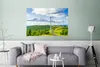 MuchoWow® Poster Ein Feld von Windmühlen in der grünen Produktbild-Vorschau 2