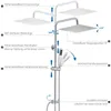 Auralum Regendusche Duschsystem Edelstahl 30x30 cm eckig, Produktbild-Vorschau 10
