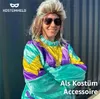 4 in 1 Vokuhila Kostüm Set – 80er 90er Goldkette, Brille Produktbild-Vorschau 5